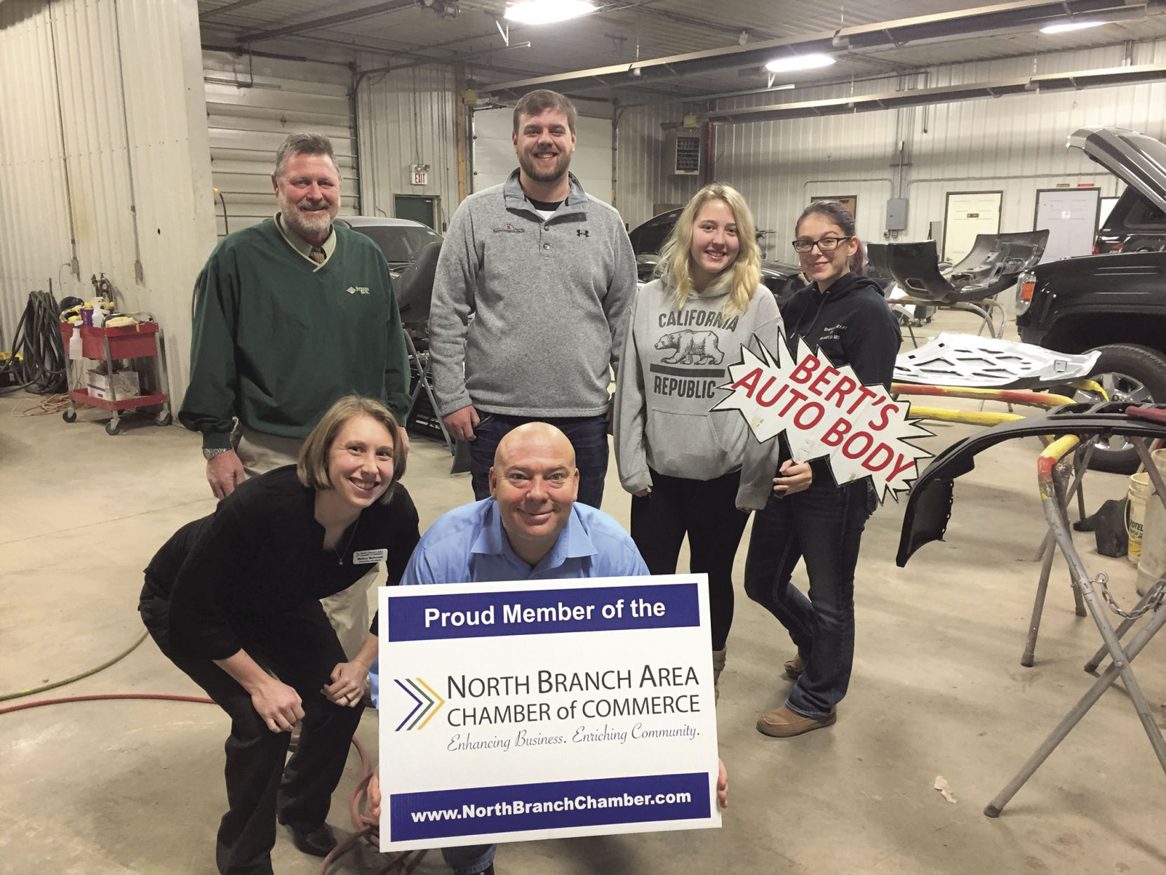 North Branch Chamber welcomes Bert’s Autobody